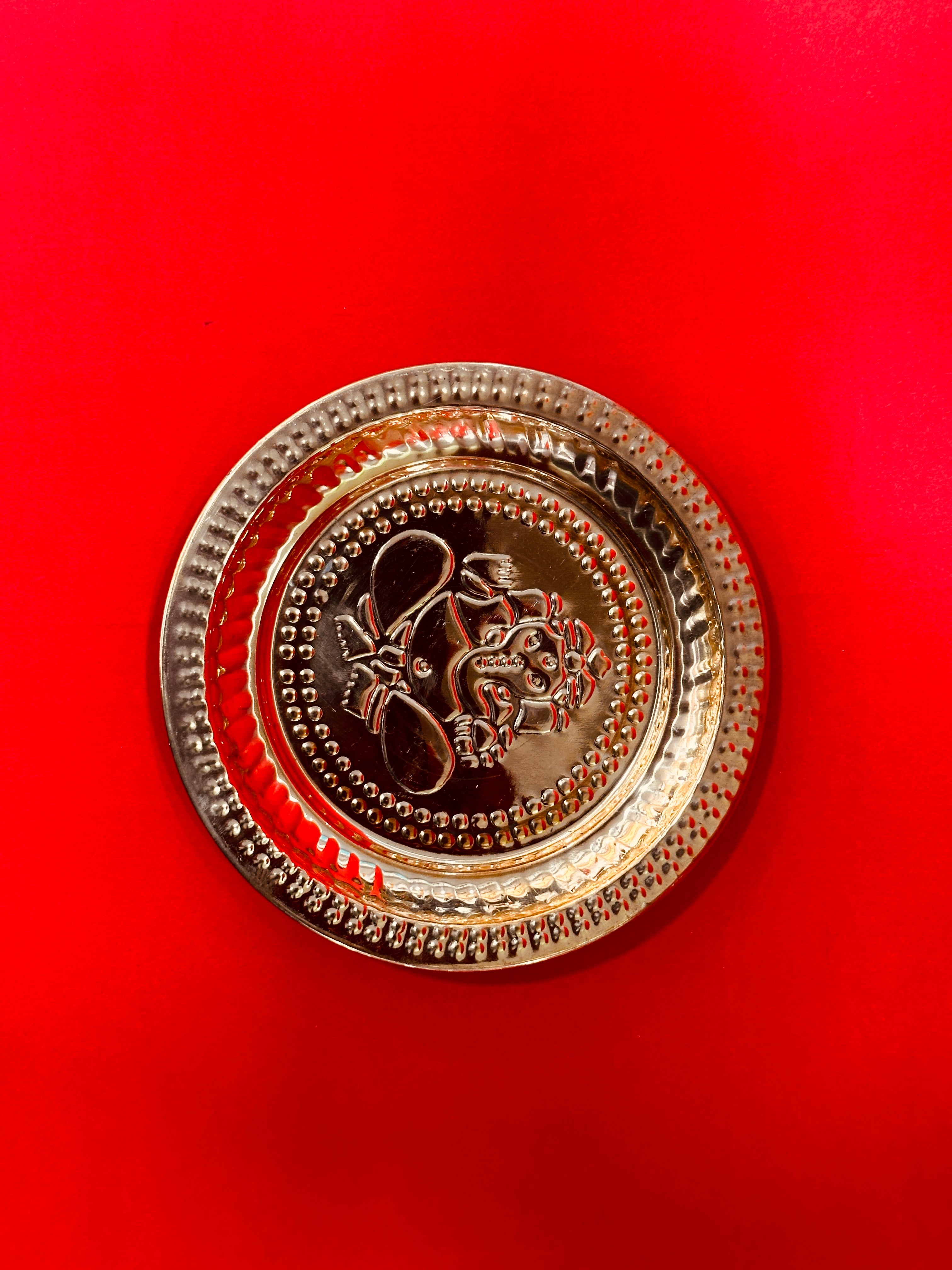 BRASS DESIGN PLATE 6 NO