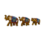 PLASTIC ELEPHANT PAINTING SET OF 3