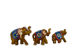 PLASTIC ELEPHANT PAINTING SET OF 3