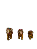 PLASTIC ELEPHANT PAINTING SET OF 3