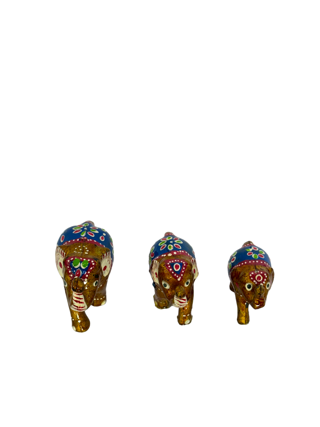 PLASTIC ELEPHANT PAINTING SET OF 3