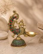 Brass Ring Work Annam Diya
