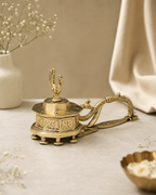 Brass Dhup Burner Peacock