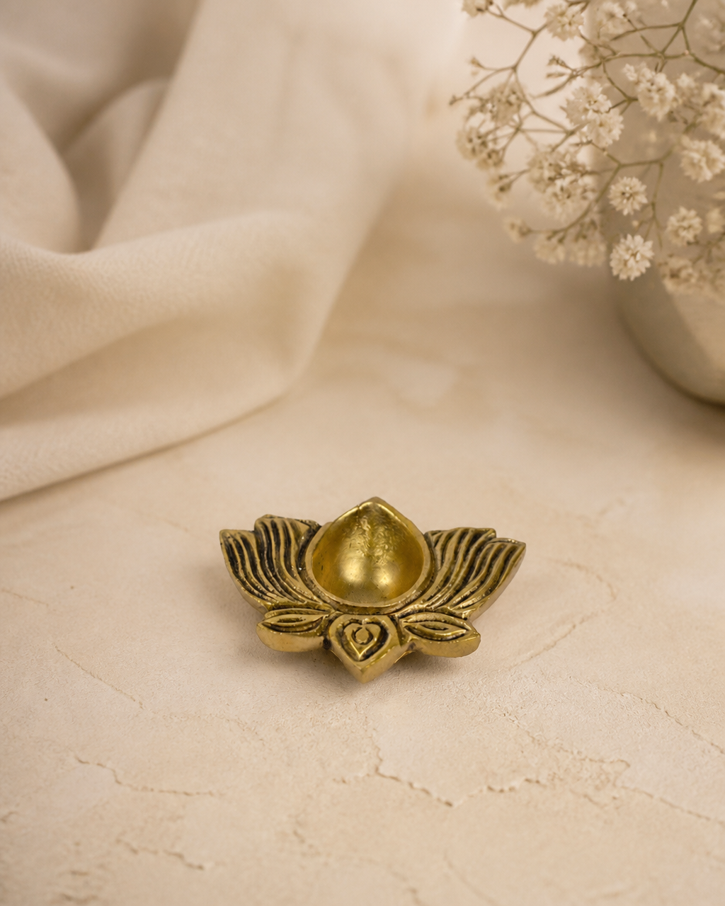 Brass Diya Lotus