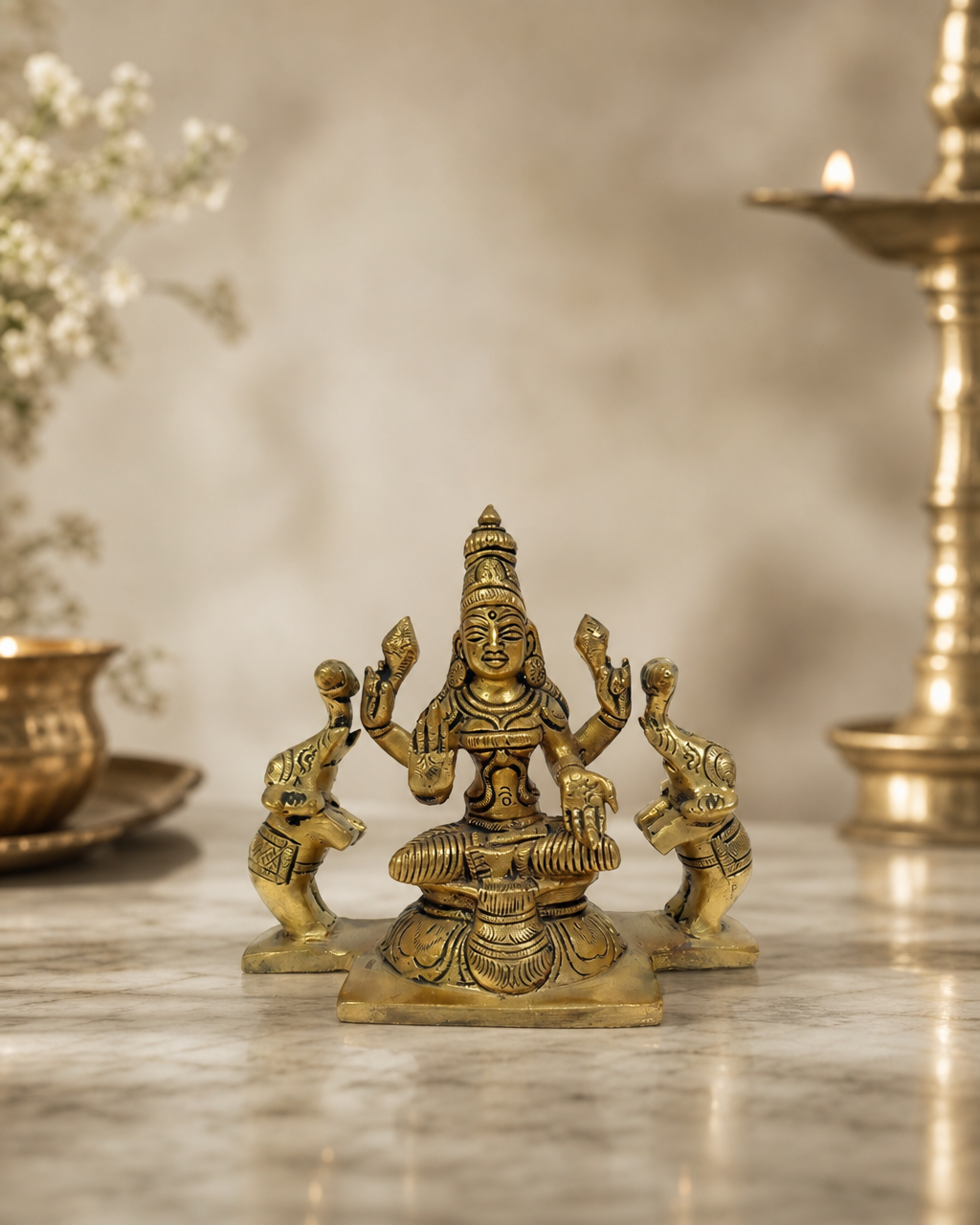 Brass   Gaj Laxmi