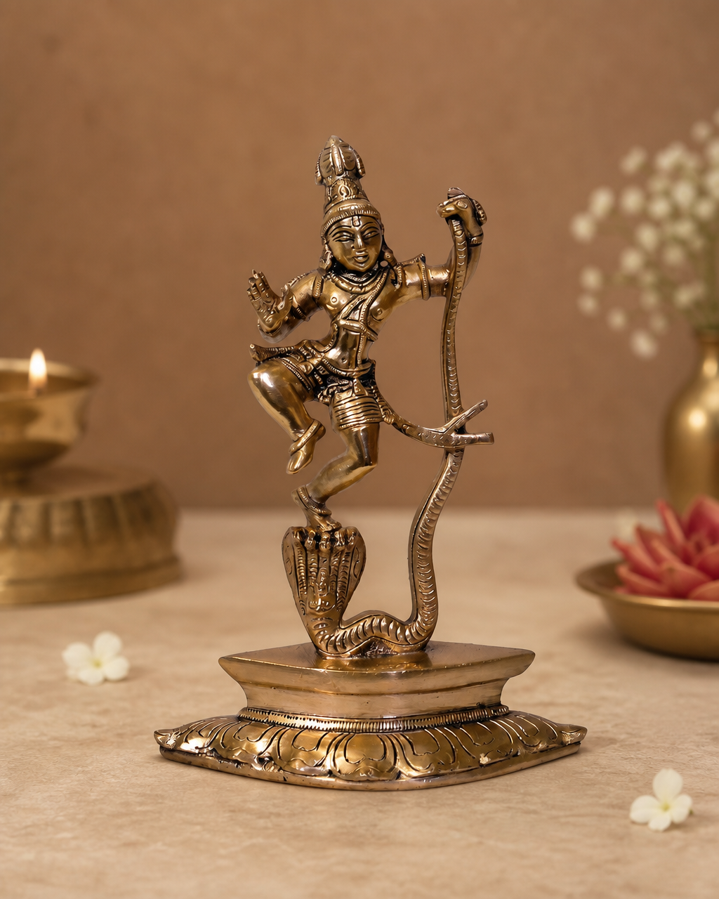 Brass Krishna Kaliya