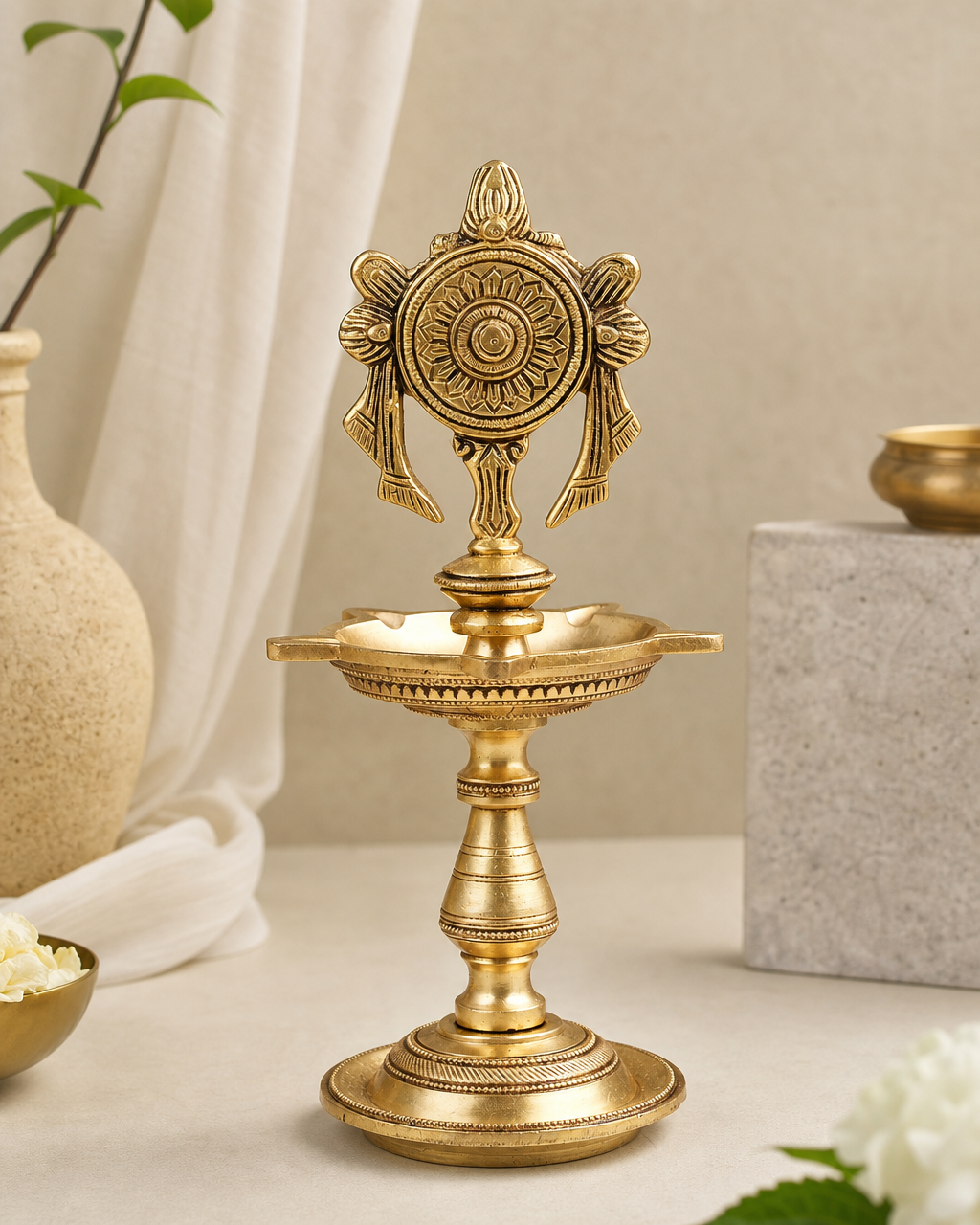 Brass Chakra Lamp