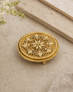 Brass Chowki Round Base
