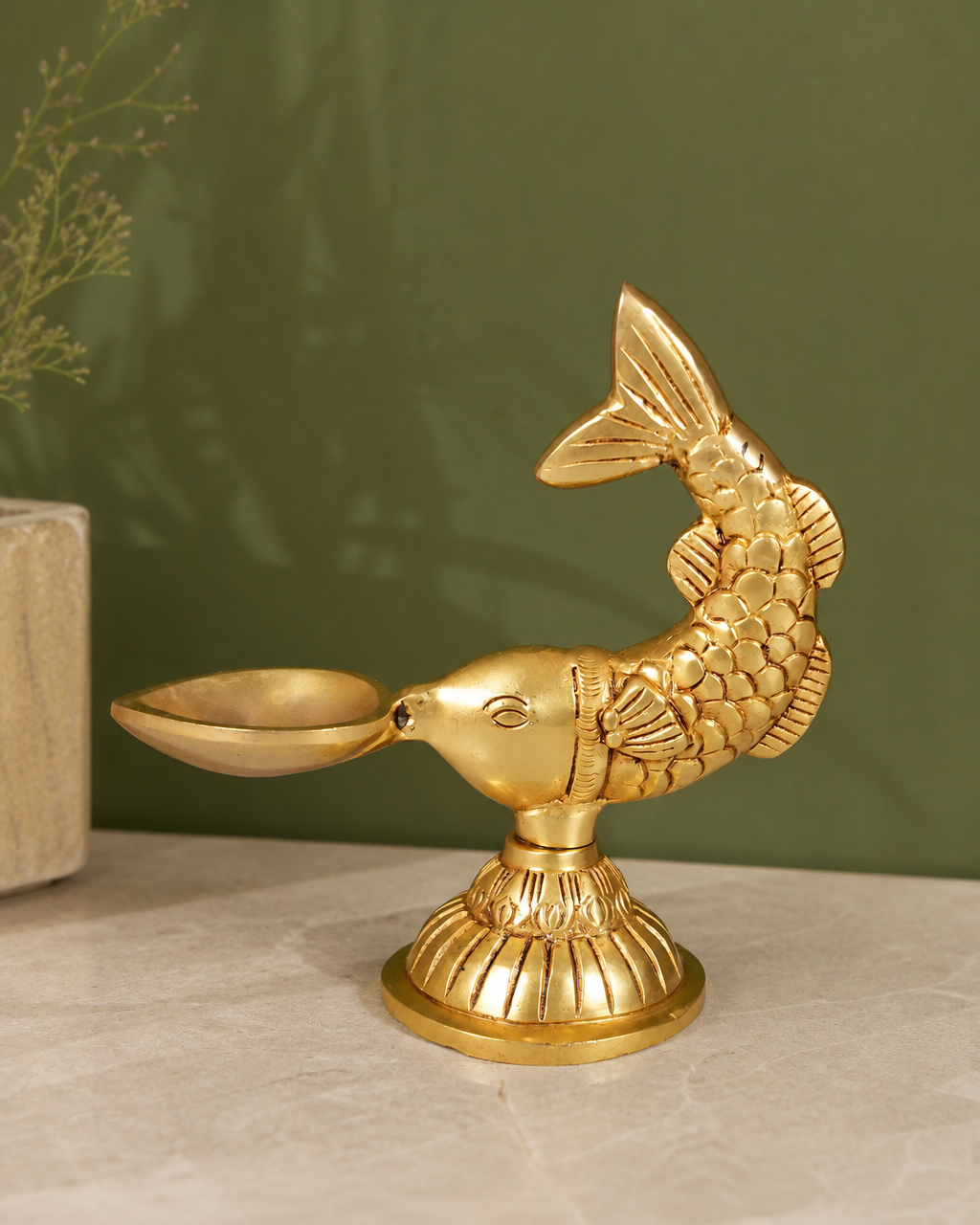 Brass  Fish Diya
