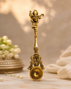 Brass Yellow  Gold   Ganesha Spoon