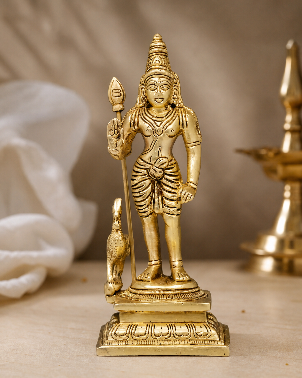 Brass Kartikya Standing