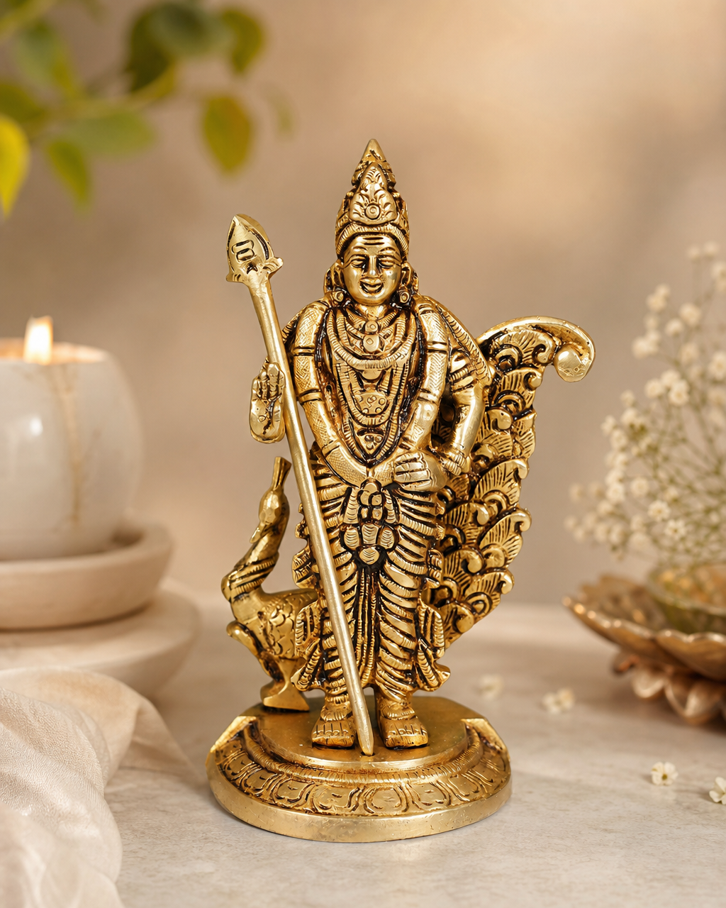 Brass  Kartikya
Standing