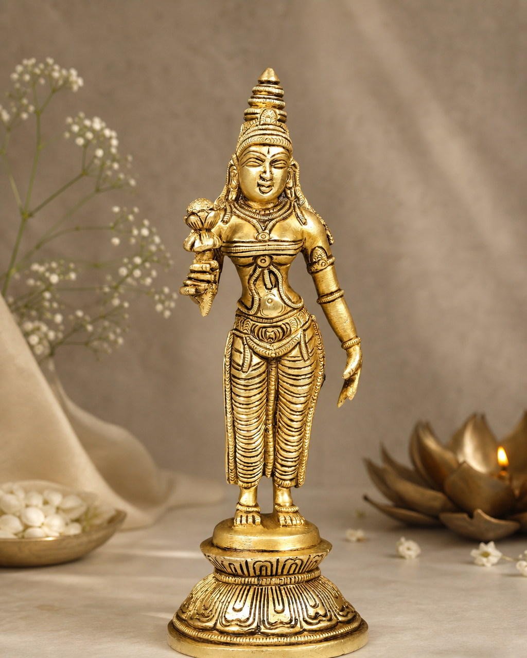 Brass Laxmi Satnding