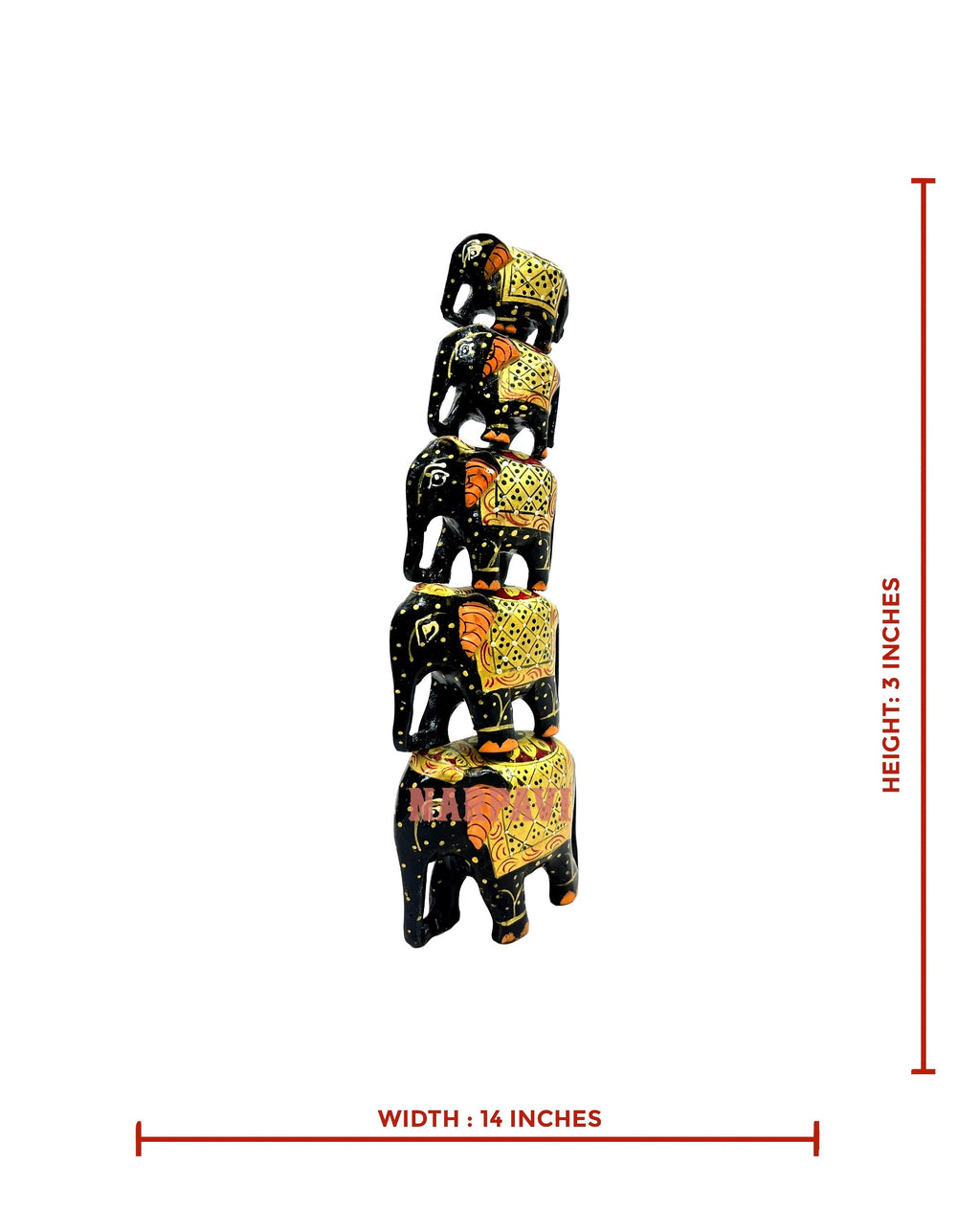 Elephant Panting Set Of 3