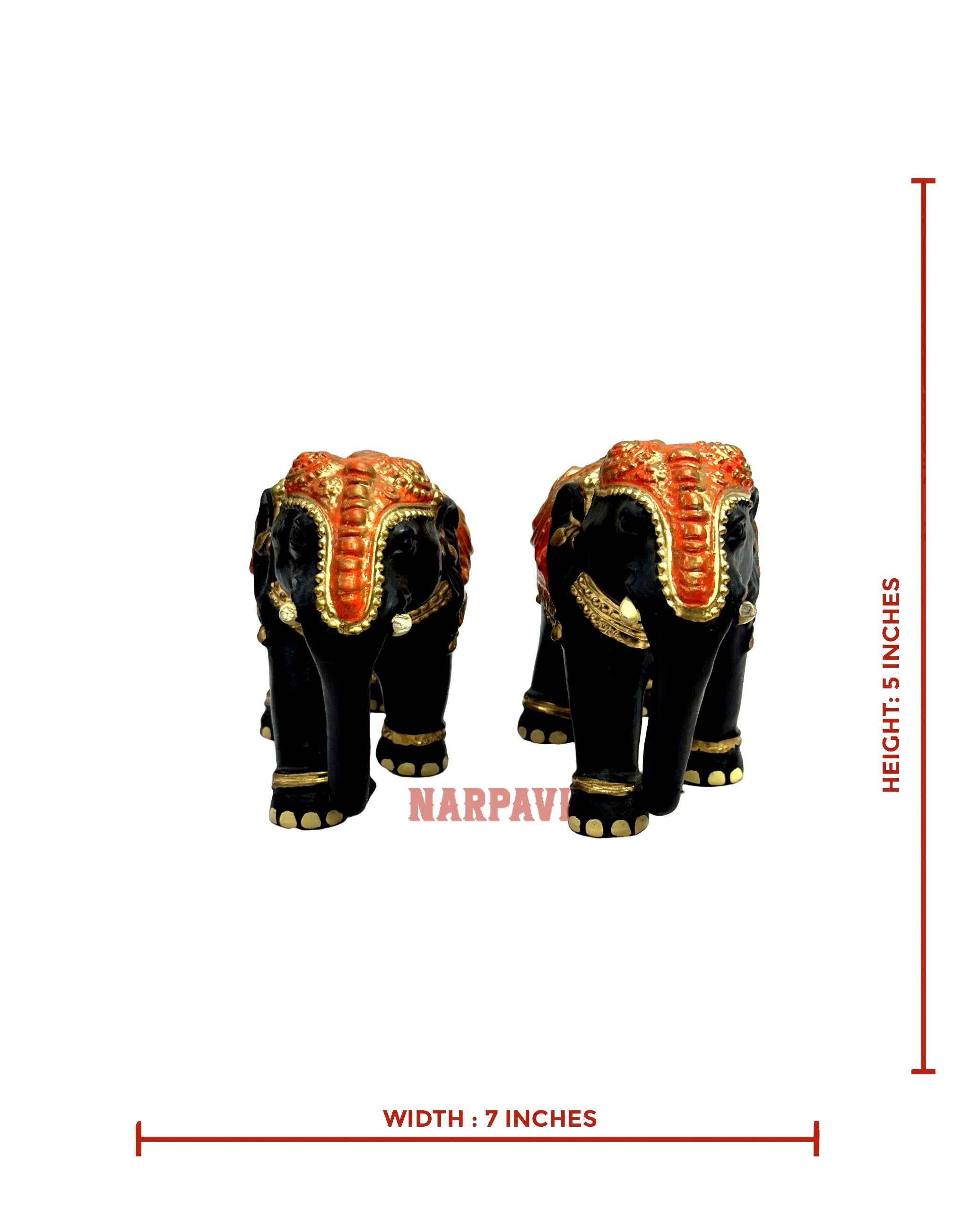 Elephant Standing Pair