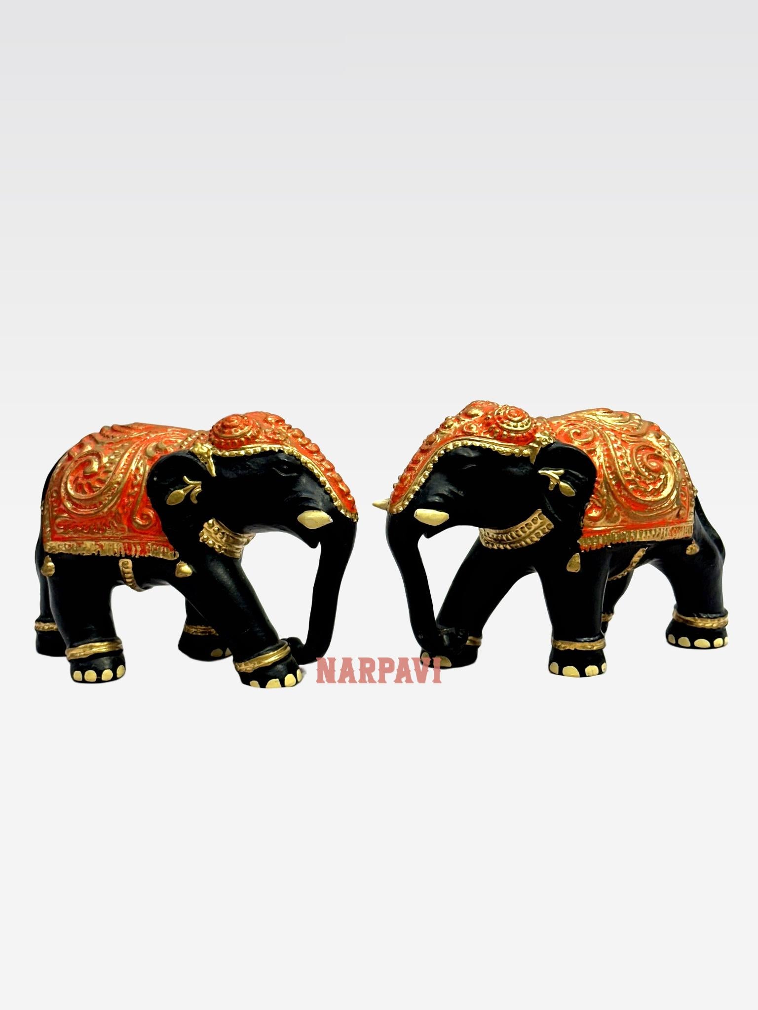 Elephant Standing Pair