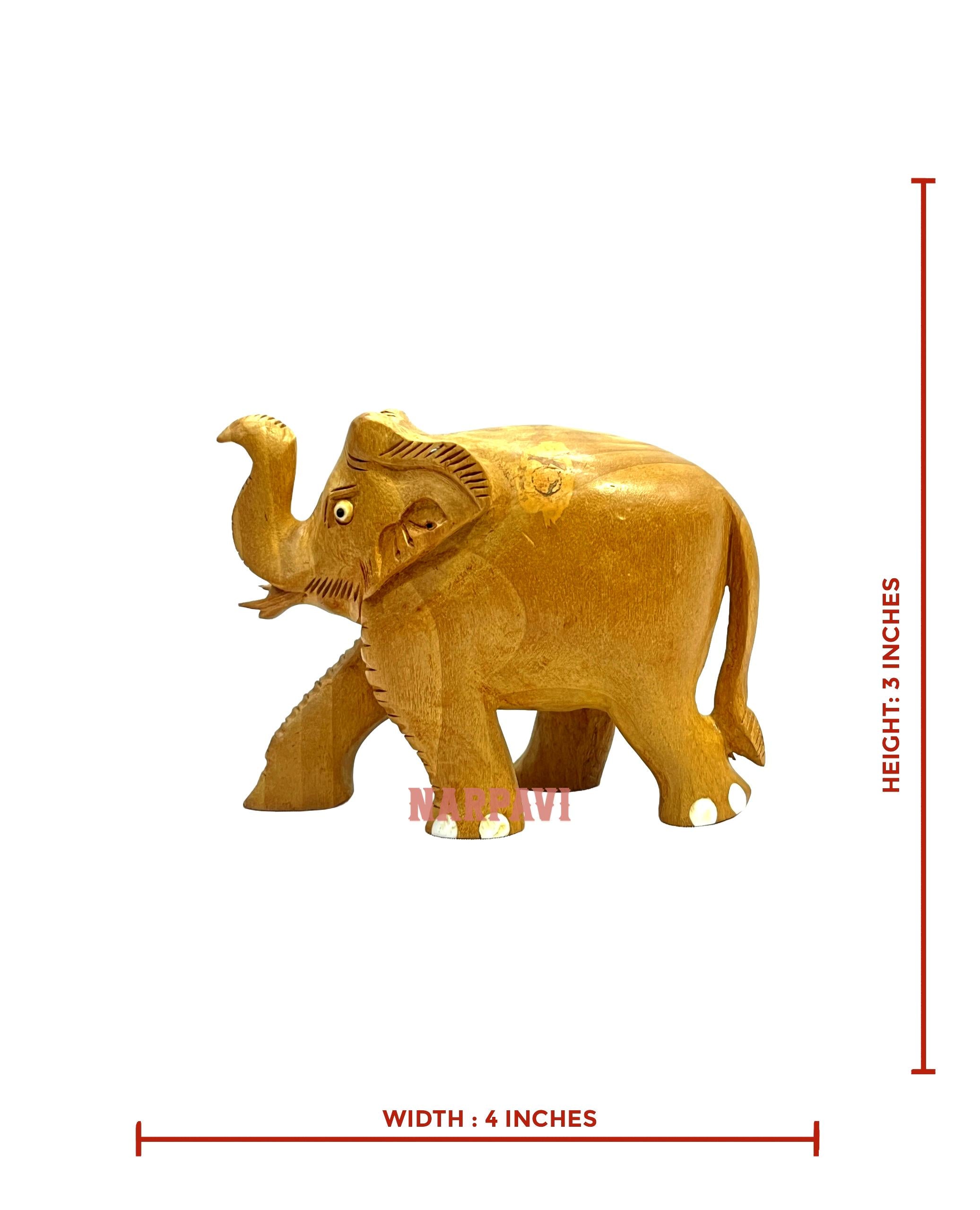 Hlf Antiqe Carbin Elephant Tup  3"