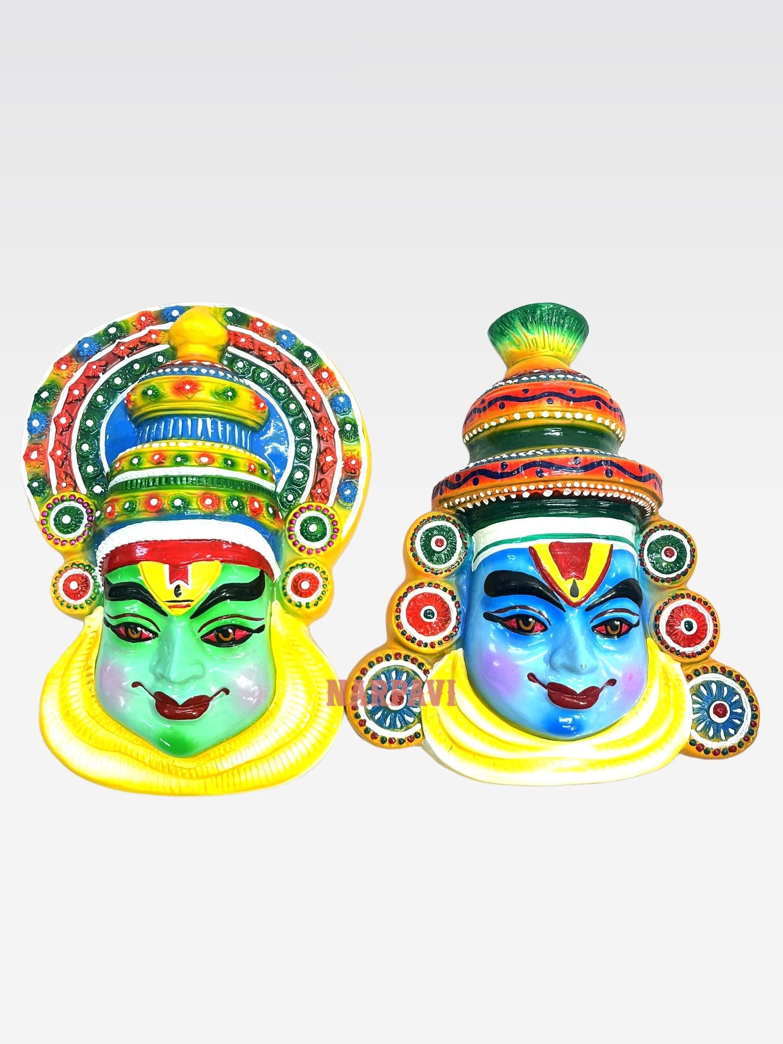 Kathakali Panel Raamar Krishnar 14"