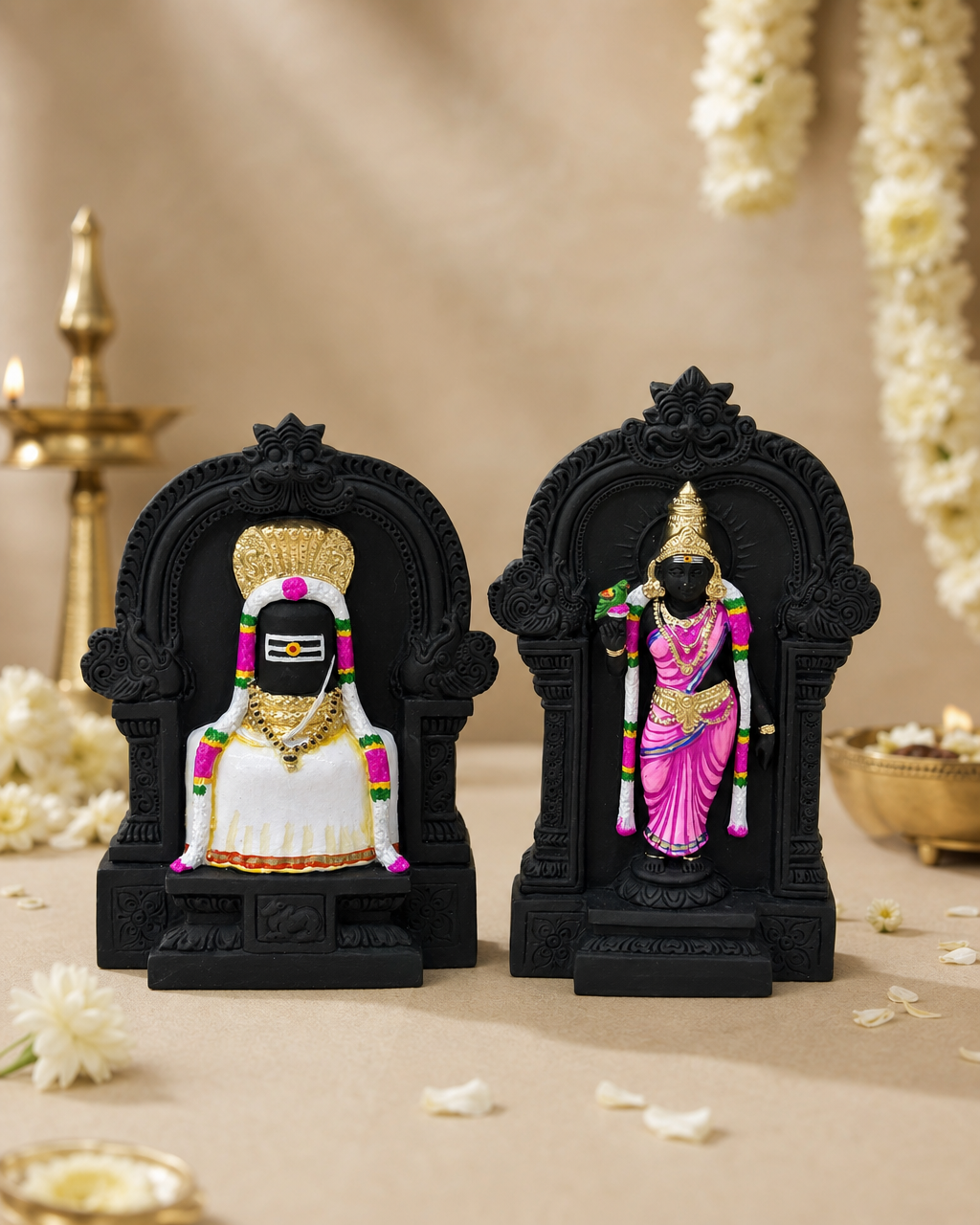 Madurai Sokkar decorative figurine with intricate design in a traditional setting.