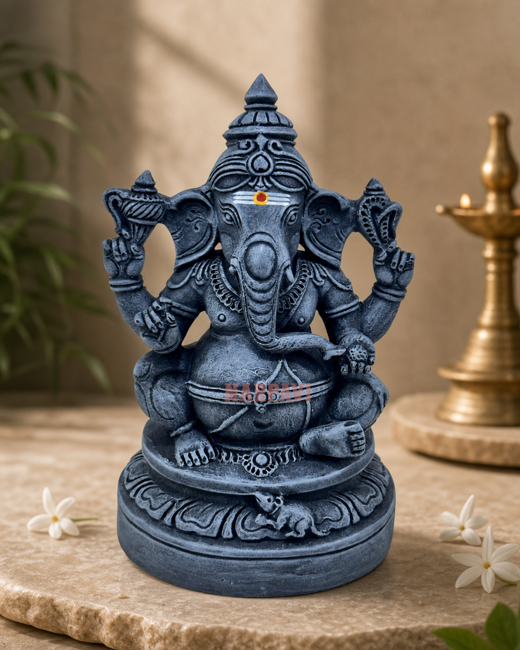 New Kal Vinayagar Statue with detailed design, perfect for home decor.