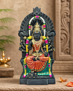 Ornate Samayapuram Mariyamman statue with intricate design and vibrant colors.