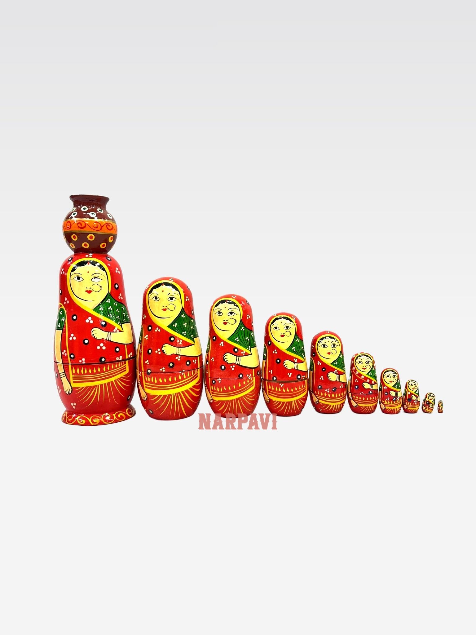 Matka Dollk Set Of 10