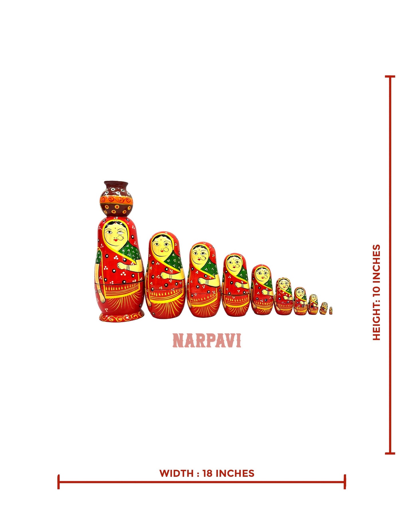Matka Dollk Set Of 10