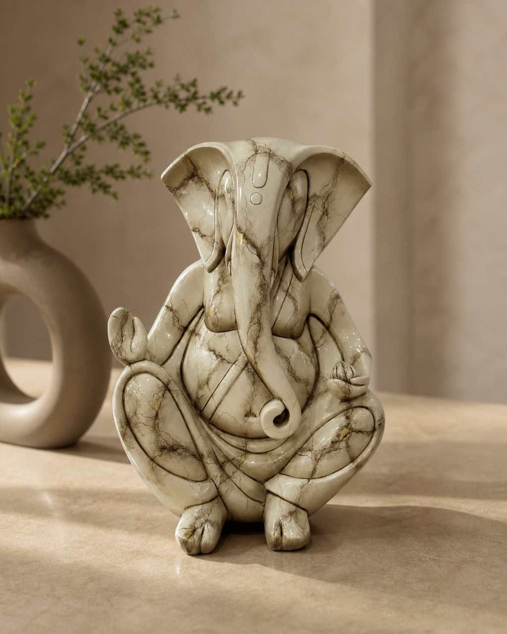 Elegant Ganesha statue with intricate details, perfect for home decor.