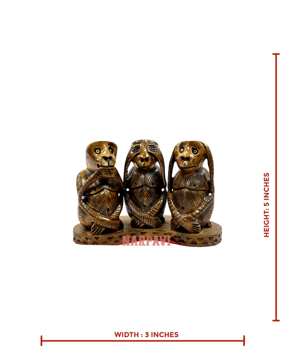 Monkeys (Dark Brown)