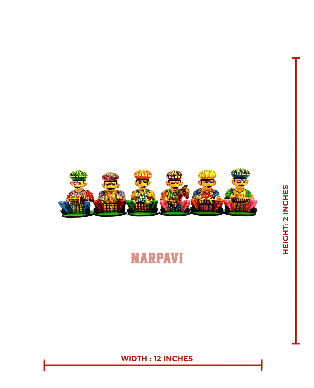 Musician Set Of 6 - 2Inches