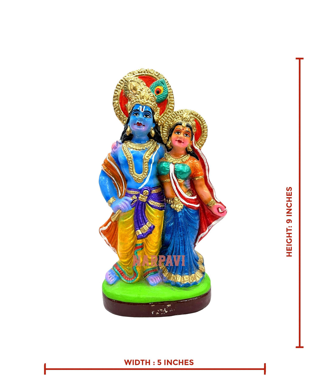 Radha Krishna 10"