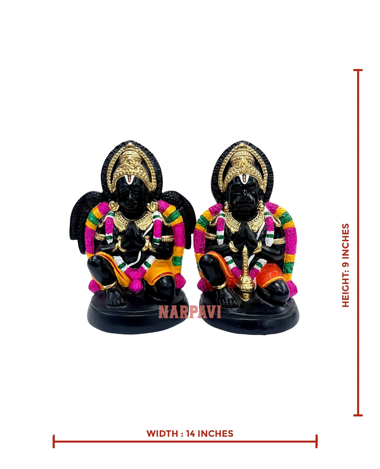 Sitting Garudan   Hanuman