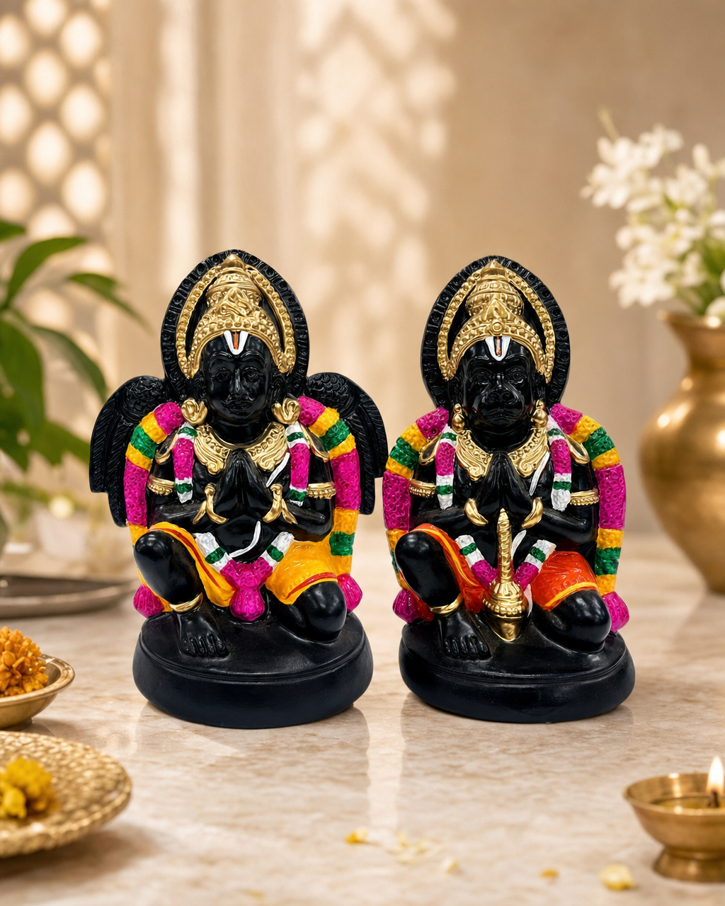 Sitting Garudan   Hanuman