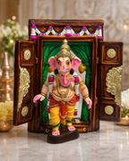 Colorful 19.2-inch Vaastu Ganapathy statue with intricate design and traditional attire.