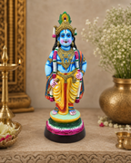 Colorful Vittoba Kannan idol adorned with intricate details and vibrant attire, ideal for enhancing home decor.