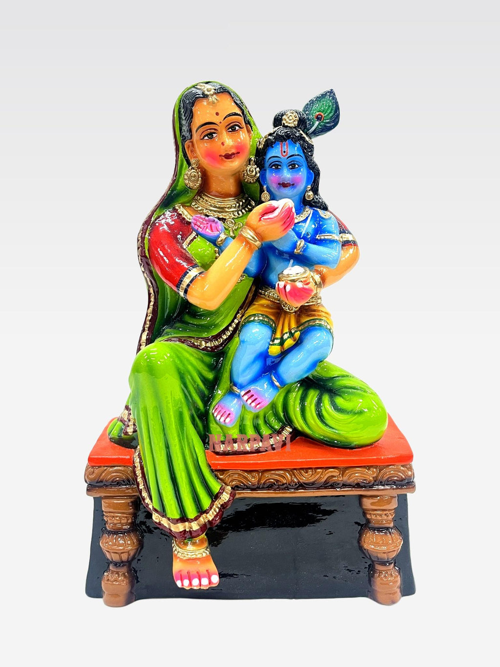 Yasodha Giving Food To Krishna