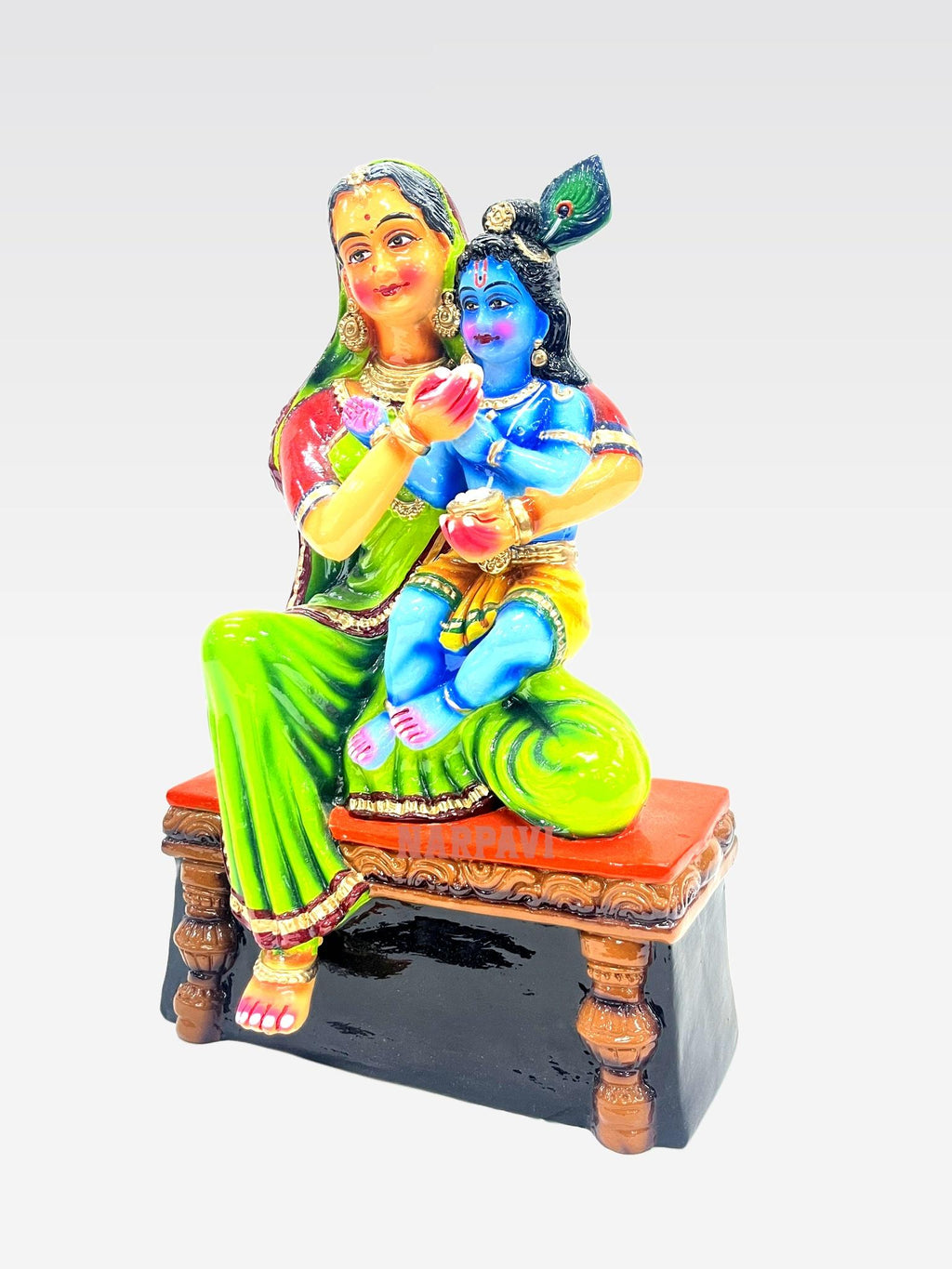 Yasodha Giving Food To Krishna