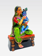 Yasodha Giving Food To Krishna